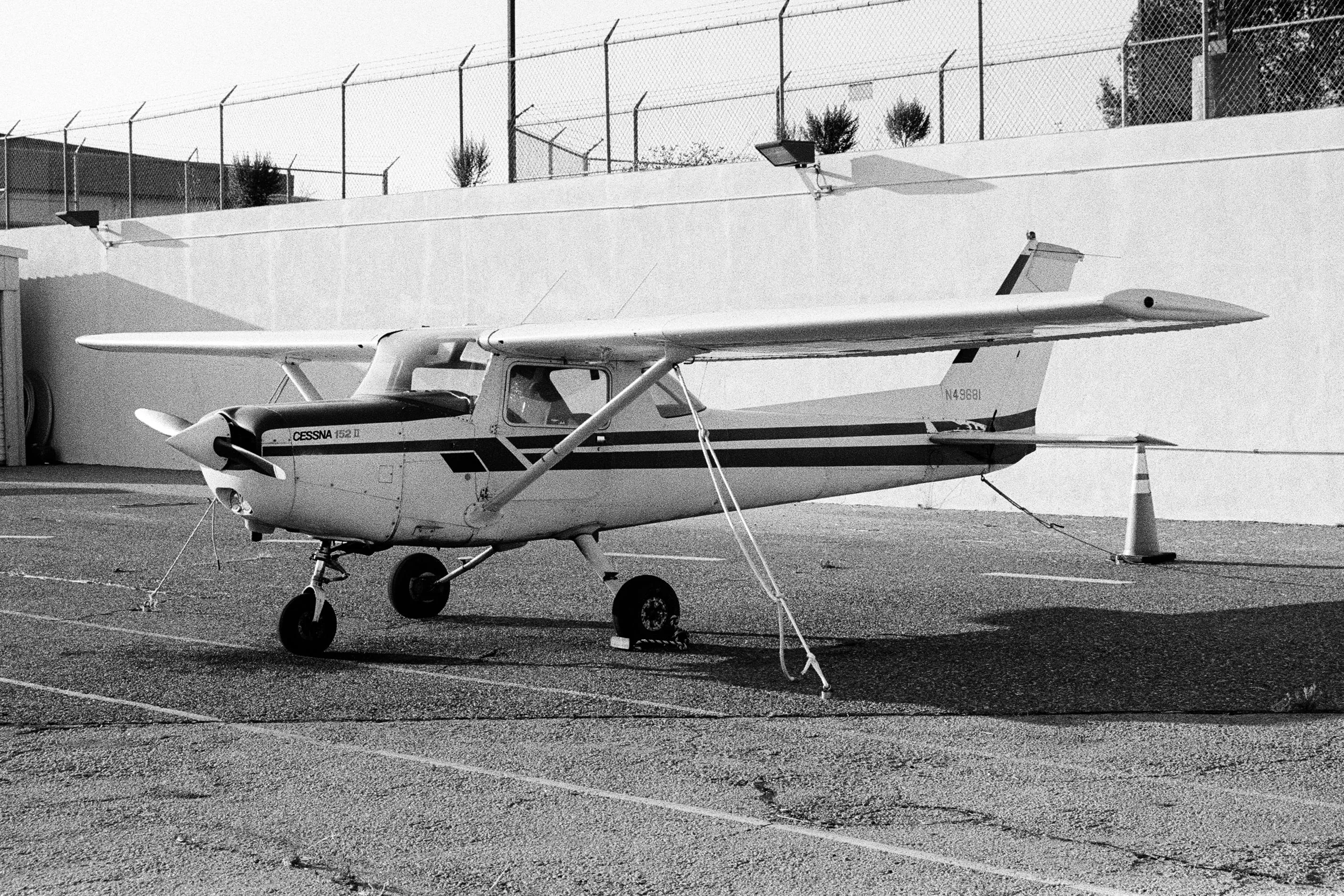 Black and white film photograph from California.